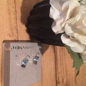 Silpada Sterling Silver Hammered Rectangle Earring